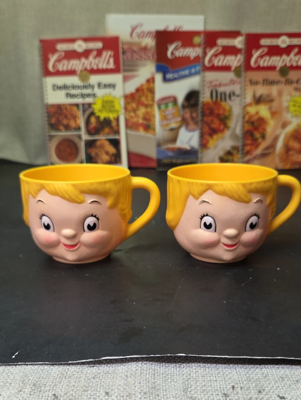 Campbell's Soup Thermos‎ And 2 Dolly Dangle Mugs, 5 Recipe Books